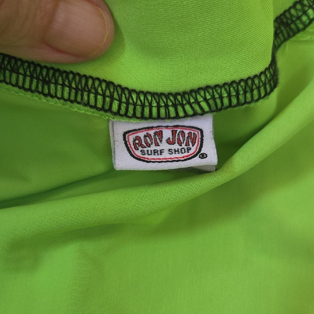Ron Jon Lime Green Rash Guard - Picture 4 of 4